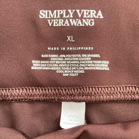 Simply Vera Vera Wang Snake Print Leggings - Picture 8 of 8